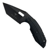 TKF3S06 Couteau Takumitak Muted Black Lame Acier 3Cr13 Tanto Etui FRN - Livraison Gratuite