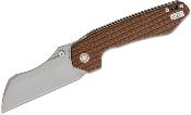 VOSGTVWMZ2 Couteau Vosteed Gator Brown Lame Acier 14C28N Wharncliffe IKBS - Livraison Gratuite