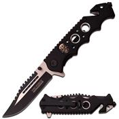 TF809BK Lot de 2 Couteau Tac Force Skull A/O Lame Acier Inox Clip Linerlock - Livraison Gratuite