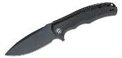 CIVC803G Couteau CIVIVI Praxis Black Micarta Lame Acier 9Cr18MoV IKBS - Livraison Gratuite