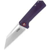 J1924VT  Couteau CJRB Ruffian Purple Lame Acier AR-RPM9 Satin IKBS - Livraison Gratuite