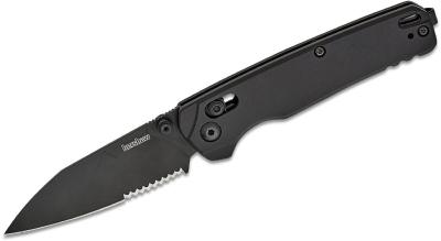 KS6105BLKST Couteau Kershaw Bel Air Black Serr Lame Acier CPM-MagnaCut  Made USA - Livraison Gratuite