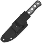 QS155B1 Couteau QSP Canary Fixed Blade Black Lame Acier Cr8Mo2VSi SW Etui Kydex - Livraison Gratuite