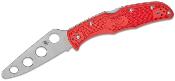 SC10TR Couteau Spyderco Trainer Endura 4 Red Lame Acier AUS-6 Japan - Livraison Gratuite