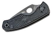 SC136SBBK Couteau Spyderco Persistence Lightweight Black Lame Acier 8Cr13MoV Serr - Livraison Gratuite