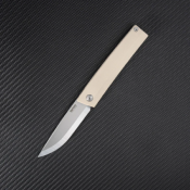 SRM401LGT Couteau SRM Knives 401L-GT Tan Lame Acier 10Cr15CoMov Ambi Lock IKBS - Livraison Gratuite