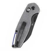 T1022V5 Couteau Tenable Model 6 Sheepfoot Lame Acier 14C28N Manche Black Micarta - Livraison Gratuite