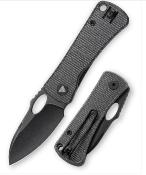 TVTY18BM14 Couteau Trivisa Andromeda Black Micarta Lame Acier 14C28N BlK IKBS - Livraison Gratuite