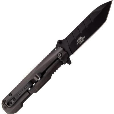 USMA1061BK Couteau Pliant Tactique A/O Black Lame Tanto Acier 3Cr13 Noir - Livraison Gratuite