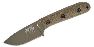 ESPACAYA3VOD Couteau ESEE Pacaya Olive Lame Acier CPM-3V Etui Kydex Made In USA - Livraison Gratuite