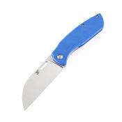 KT1023A3 Couteau Kansept Convict Blue Lame Sheepfoot Acier 154CM IKBS - Livraison Gratuite