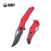 KUB149F Couteau Kubey Phemius Red Lame Acier 14C28N Blk IKBS - Livraison Gratuite