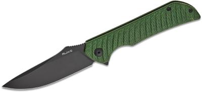 RKEP123MG Couteau RUIKE P123-MG Manche Micarta Green Lame Acier 14C28N - Livraison Gratuite