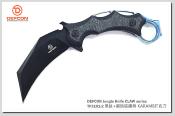 TF31012 Couteau Defcon Karambit Jungle Black Titane Lame Acier D2 Etui Kydex - Livraison Gratuite