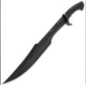 UC3345B Sabre United Cutlery Honshu Spartan Sword Black Lame 7Cr13 Etui Cuir - Livraison Gratuite