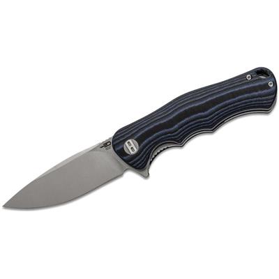 BTKG22D1 Couteau Bestech Bobcat D2 Satin Manche Black/Blue G10 - Livraison Gratuite