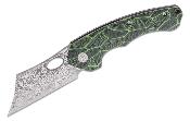 BTKL07C Couteau Bestech Skirmish Black/Green Lame Acier Damas Manche G10 IKBS - Livraison Gratuite