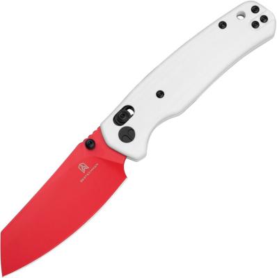 BTKMK06G Couteau BESTECHMAN CICADA'S WING White Lame Acier 10Cr15MoV Red B-Lock - Livraison Gratuite