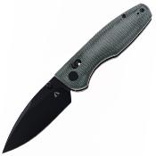 CMB08LB Couteau CMB Made Knives Predator Green Lame Acier 14C28N Blackwash IKBS - Livraison Gratuite 