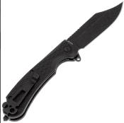 DGRPWFBKBW Couteau Daggerr Powie Black Lame Bowie Acier 8Cr14MoV - Livraison Gratuite