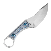 KG004A7 Couteau Kansept Niko Blue Frag Lame Clip Point Acier D2 Etui Kydex - Livraison Gratuite