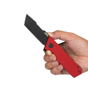 KUB104D Couteau Kubey Avenger Red G10 Lame Tanto Acier D2 IKBS - Livraison Gratuite