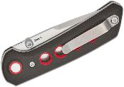 REA139 Couteau Reate Knives PL-XT Black/Red Lame Acier Nitro-V IKBS Pivot Lock - Livraison Gratuite