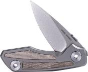 RS7101G Couteau Real Steel Delta 2600 Titane/Micarta Lame Acier S35VN - Livraison Gratuite