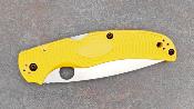 SC244PYL Couteau Spyderco Native Chief Lightweight Salt Yellow Lame Acier CPM-MagnaCut Made USA - Livraison Gratuite