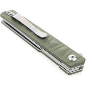 STT302GN Couteau Pliant S-Tec Tanto OD Green G10 Lame Acier 7CR17MOV - Livraison Gratuite