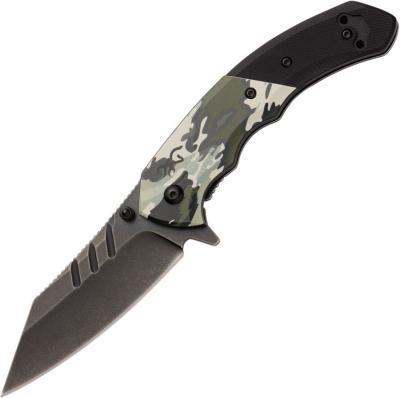 BR0467 Couteau Browning OVIX Camo A/O D2 Blade G10/Alu Handle Frame Lock Clip