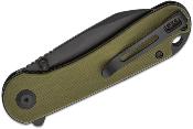 CIVC18062AF2 Couteau CIVIVI Elementum Green Lame Nitro-V Wharncliffe IKBS - Livraison Gratuite