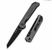 KIV3458RA1 Couteau Kizer Mini Begleiter Lame Tanto Reverse Nitro-V Black - Livraison Gratuite