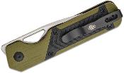 KIV3634SA6 Couteau Kizer Cutlery Mini Militaw Black/GreenG10 Lame Acier Nitro-V - Livraison Gratuite