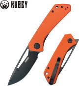 KUB331O Couteau Kubey Thalia Orange Front Flipper Lame Acier 14C28N IKBS - Livraison Gratuite