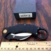 QS120B Couteau QSP Eagle Karambit Black Lame Acier D2 IKBS - Livraison Gratuite