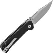 QS147C1 Couteau QSP Knife Grebe Black G10 Lame Acier 14C28N Ikbs Button Lock - Livraison Gratuite