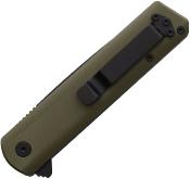 SPL240506OD Couteau Se7en Plus Hera OD Green Lame Drop Point Acier D2 - Livraison Gratuite