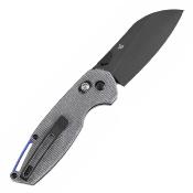 T1022V5 Couteau Tenable Model 6 Sheepfoot Lame Acier 14C28N Manche Black Micarta - Livraison Gratuite