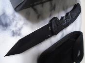 WAR049BK Couteau Pliant WithArmour Tanto Lame Acier 440C Etui Nylon - Livraison Gratuite