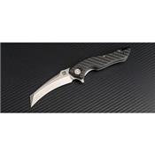 Couteau Artisan Eagle Carbon Fiber Lame Acier D2 ATZ1816PCF - Free Shipping