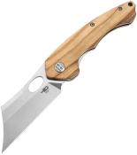 BTKL06B Couteau Bestech Skirmish Olivewood Lame Acier Satin 154CM IKBS - Livraison Gratuite