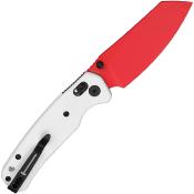 BTKMK06G Couteau BESTECHMAN CICADA'S WING White Lame Acier 10Cr15MoV Red B-Lock - Livraison Gratuite