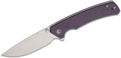 CIVC240123 Couteau CIVIVI Merit Purple Drop Point Lame Acier 14C28N IKBS -  Livraison Gratuite