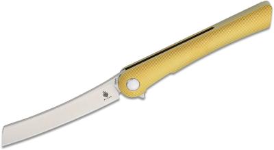 KI3645A1 Couteau Kizer Mercury Bronze Manche Titane Lame Acier S35VN IKBS - Livraison Gratuite