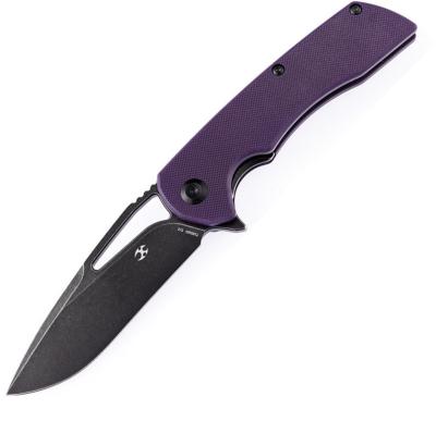 KT1001B3 Couteau Kansept Kryo Purple Lame Acier D2 Black IKBS - Livraison Gratuite