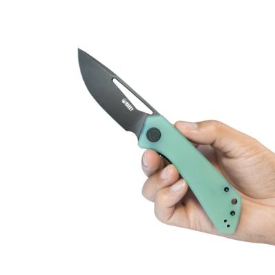 KUB331N Couteau Kubey Thalia Jade Front Flipper Lame Acier 14C28N IKBS - Livraison Gratuite