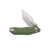 KUB392B Couteau Kubey Yokai Green Lame Tanto Acier 14C28N IKBS - Livraison Gratuite