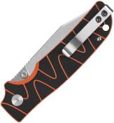 QS159D1 Couteau QSP Kali Black/Orange Lame acier 14C28N SW IKBS Button Lock - Livraison Gratuite