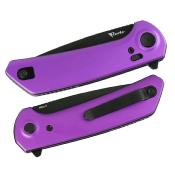 REAPLXFA6 Couteau Reate Knives PL-XF Purple Lame Black Acier Nitro-V - Livraison Gratuite